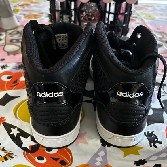 Adidas Men's Black and White High-Top Sneakers - Picture 3 of 5